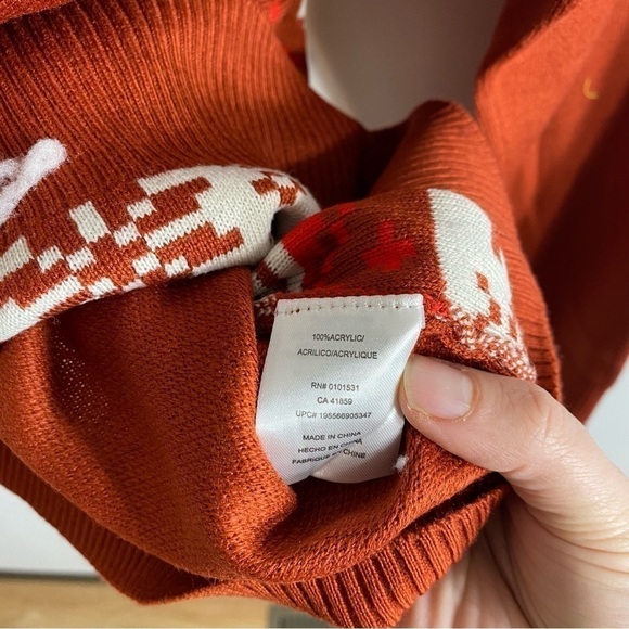 Marvel Ugly Christmas Sweater NWT Large Spider-Man Captain America Iron Man Red - Picture 5 of 5